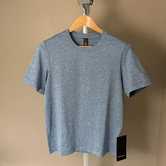 lululemon athletica Other - NWT Lululemon Soft Jersey Short-Sleeve Shirt - Heathered Windmill Blue XS